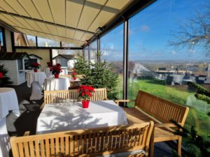 Terrasse an der Hofscheune in Mainz